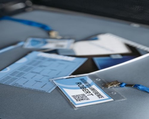 Exhibition Lanyard in blue