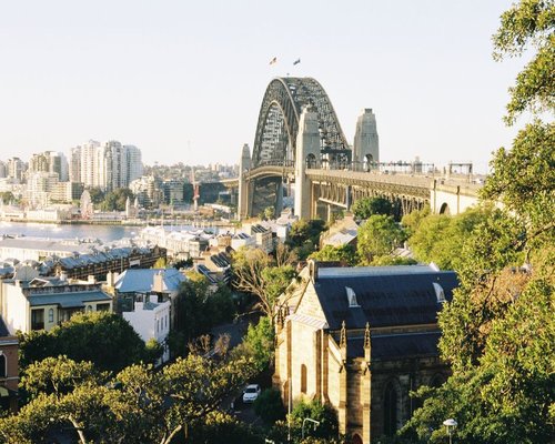Panoramic view of Sydney Harbour from a premium stay location